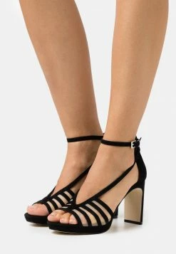 Anna Field LEATHER - Sandalias De Tacón - Black, Mujer