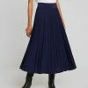 Anna Field Plisse A-line Midi Skirt - Falda Acampanada - Maritime Blue, Mujer -ANNA FIELD Ventas 9c4060d1a0304200b78aca3a1eb3f70e