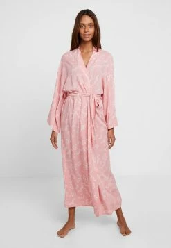 Anna Field LISHA LONG PRINTED ROBE - Albornoz - PINK, Mujer
