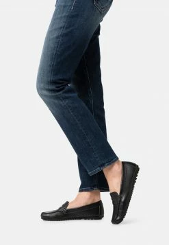 Anna Field LEATHER - Mocasines - Black, Mujer