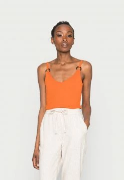 Anna Field Top - Orange, Mujer