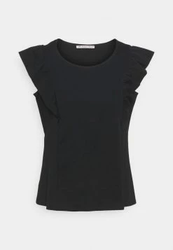 Anna Field Camiseta Básica - Black, Mujer