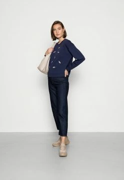 Anna Field Embroidered Sweatshirt Regular Fit - Sudadera - Dark Blue, Mujer -ANNA FIELD Ventas a08adac8e8c843f4ac899f529b9915a8