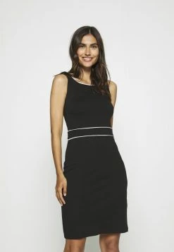 Anna Field Vestido De Tubo - Black/white, Mujer