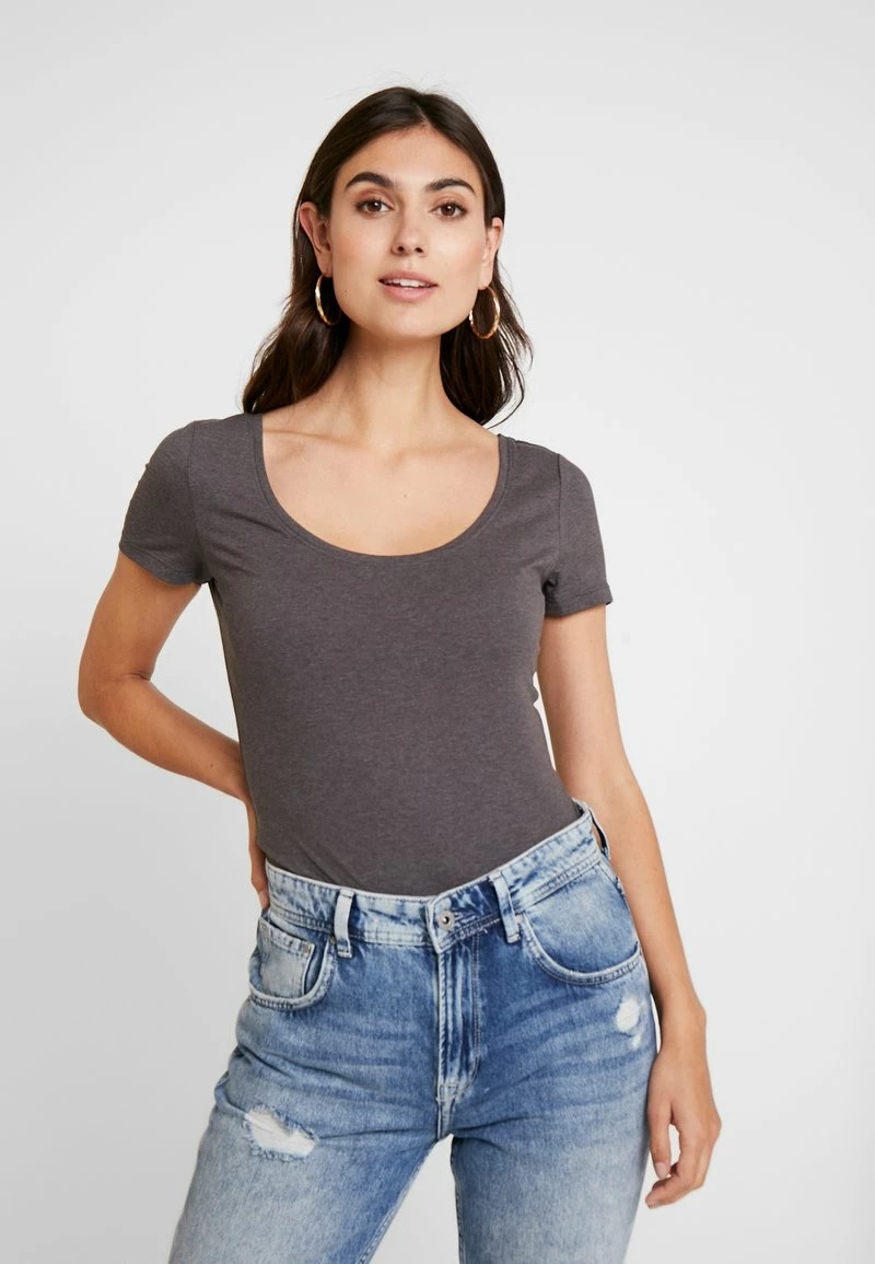 Anna Field 3 PACK - Camiseta Básica - White/black/dark Grey, Mujer 4 Anna Field 3 PACK - Camiseta Básica - White/black/dark Grey, Mujer - Imagen 2