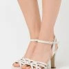 Anna Field LEATHER - Sandalias De Tacón - White, Mujer -ANNA FIELD Ventas a5659877429045d88f39f545d60bd44d