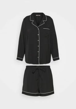 Anna Field AMANDA SHORT SET - Pijama - Black, Mujer