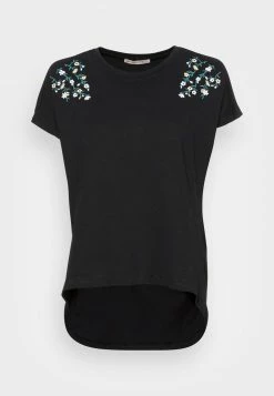 Anna Field MANDALA DITSY FLOWER SHOULDER TEE - Camiseta Estampada - Black, Mujer -ANNA FIELD Ventas a59a71a3d2064a62be2d50cd9c1fb513