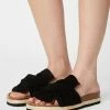 Anna Field COMFORT LEATHER - Pantuflas - Black, Mujer