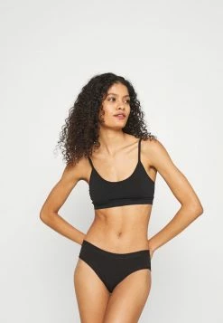 Anna Field 2PP SEAMLESS CROP TOP - Top - Black, Mujer