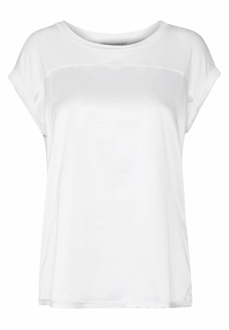 Anna Field Camiseta Básica - Off-white, Mujer 6 Anna Field Camiseta Básica - Off-white, Mujer - Imagen 4