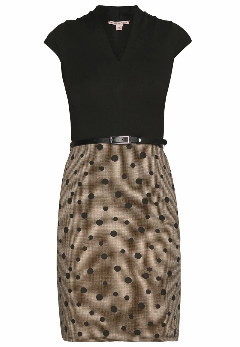 Anna Field Vestido De Tubo - Beige/black, Mujer 6 Anna Field Vestido De Tubo - Beige/black, Mujer - Imagen 4