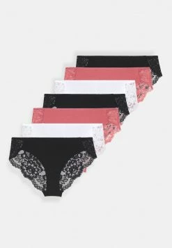 Anna Field 7PP COTTON AND LACE BRAZILIAN - Braguitas - Pink/white/black, Mujer -ANNA FIELD Ventas a92f24fa49f74f44a519ec12729be35c