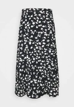 Anna Field Falda Acampanada - Black/white, Mujer
