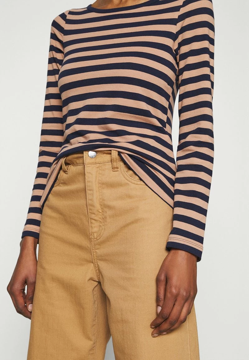 Anna Field Camiseta De Manga Larga - Camel/dark Blue, Mujer 7 Anna Field Camiseta De Manga Larga - Camel/dark Blue, Mujer - Imagen 5