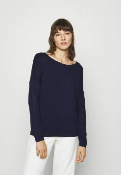 Anna Field RELAXED BOAT NECK - Jersey De Punto - Dark Blue, Mujer