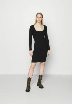 Anna Field Vestido De Punto - Black, Mujer
