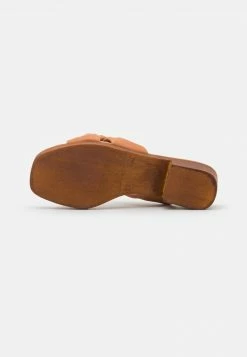 Anna Field LEATHER - Zuecos - Cognac, Mujer -ANNA FIELD Ventas ad0b17f0d9494f72a484cfebf675c6a3