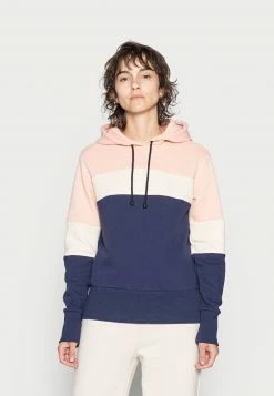 Anna Field HOODED SWEATSHIRT - Jersey Con Capucha - Dark Blue-red-pink, Mujer