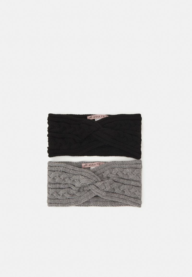 Anna Field 2 PACK - Orejeras - Black/grey, Mujer 3 Anna Field 2 PACK - Orejeras - Black/grey, Mujer