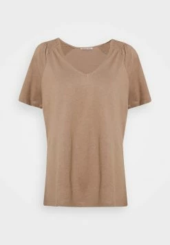 Anna Field Camiseta Básica - Light Brown, Mujer