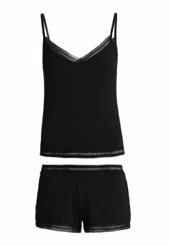 Anna Field CLAIRE FAGOTTING SHORT SET - Pijama - Black, Mujer -ANNA FIELD Ventas bace0d22c59c44f4909d9281abca7708