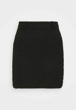 Anna Field Mini Skirt With Belt Loop - Falda De Tubo - Black, Mujer