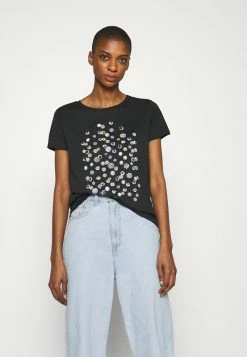 Anna Field Camiseta Estampada - Black, Mujer