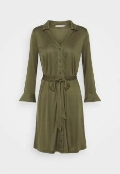 Anna Field Vestido Camisero - Khaki, Mujer