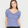 Anna Field Camiseta Básica - Light Blue, Mujer -ANNA FIELD Ventas bf51a06b28144d17bef1a5b82fbebbb6
