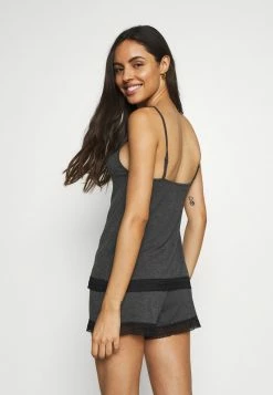 Anna Field CLAIRE FAGOTTING SHORT SET - Pijama - Grey, Mujer -ANNA FIELD Ventas bf7904ccfbb144c7b61b04a76bf588f2