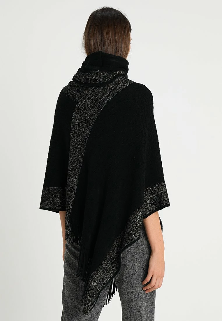 Anna Field Poncho - Black/gold, Mujer 5 Anna Field Poncho - Black/gold, Mujer - Imagen 3