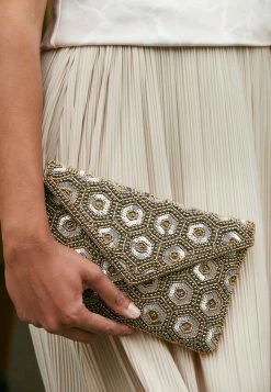 Anna Field Clutch - Silver-coloured, Mujer -ANNA FIELD Ventas bf8f89abc6df4e08bf84d6361552ac69