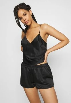 Anna Field SIMPLE SATIN SHORT SET - Pijama - Black, Mujer -ANNA FIELD Ventas bf9abd9ea6a24dcb9383c9f8cd7f5605