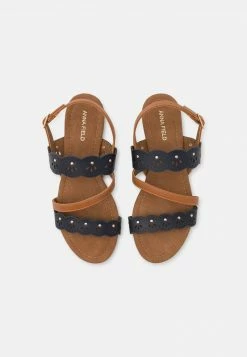 Anna Field Sandalias - Dark Blue/cognac, Mujer -ANNA FIELD Ventas c1cfae73daf9400daa7bdba269fe368d