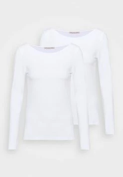 Anna Field 2 PACK - Camiseta De Manga Larga - White, Mujer