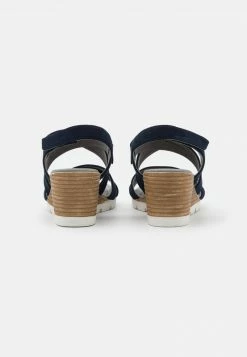 Anna Field LEATHER - Sandalias De Cuña - Blue, Mujer -ANNA FIELD Ventas c75cf1dae66d4ef6b2a8b14f5cc929cb