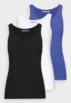 Anna Field BASIC TANK 3er Pack - Top - Black/white/light Blue, Mujer -ANNA FIELD Ventas c780801dbea34425a98b68a18f0e2ec8