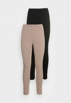 Anna Field 2 PACK - Leggings - Black/mottled Light Brown, Mujer -ANNA FIELD Ventas c8f637af76e94069941ef413886e37ed