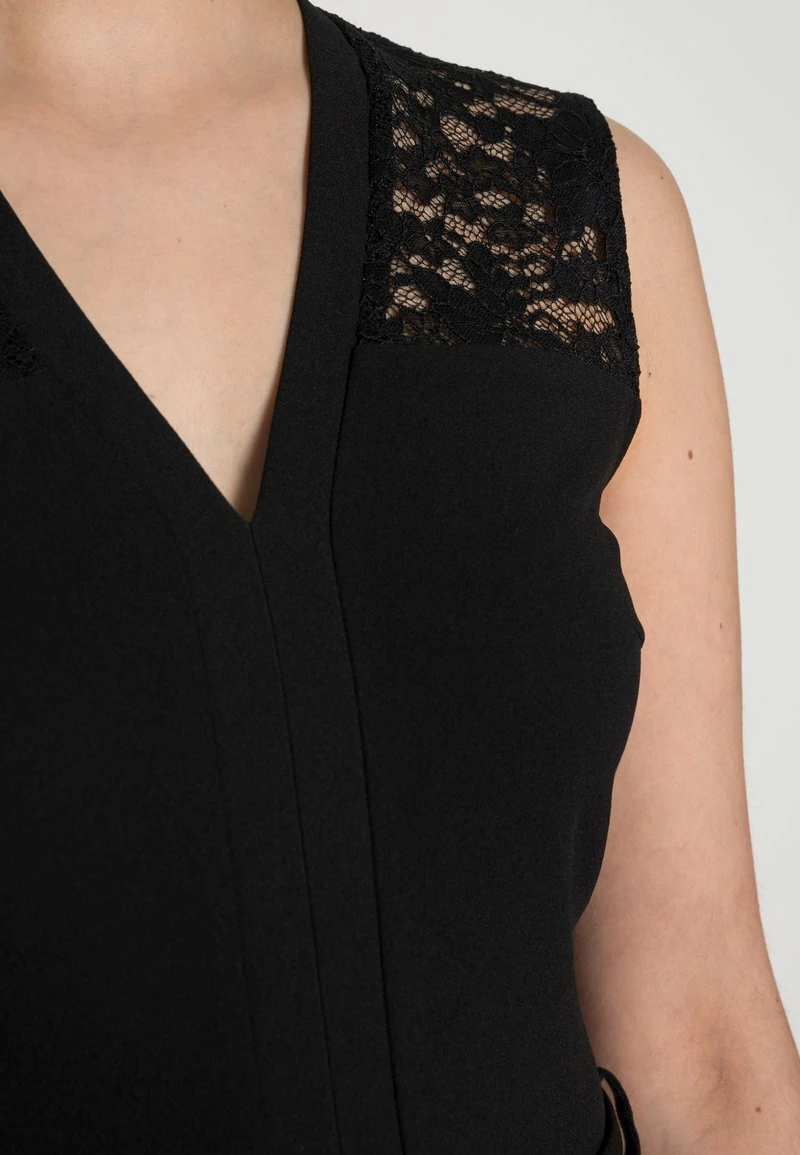 Anna Field OCCASION V NECK BELTED SLEEVELESS - Mono - Black, Mujer 7 Anna Field OCCASION V NECK BELTED SLEEVELESS - Mono - Black, Mujer - Imagen 5