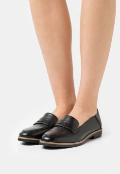 Anna Field LEATHER - Mocasines - Black, Mujer