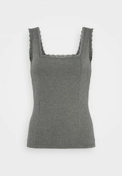 Anna Field Top - Mottled Dark Grey, Mujer -ANNA FIELD Ventas cc0e064c82684aff91fec5d8998d3ab3