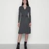 Anna Field POLO MIDI DRESS - Vestido De Punto - Mottled Dark Grey, Mujer -ANNA FIELD Ventas cd62271e2906418cbe65b2f9ab118f4d