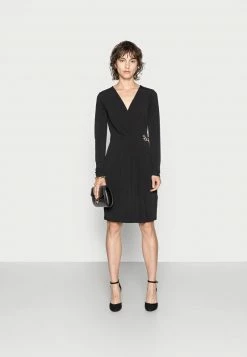 Anna Field LONG SLEEVES RING BUCKLE DRESS - Vestido De Tubo - Black, Mujer -ANNA FIELD Ventas ce481dbf9c204ad498f836b238295d9a