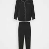 Anna Field AMANDA LONG PJ SET - Pijama - Black, Mujer