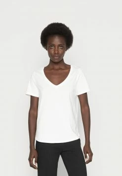 Anna Field Camiseta Básica - White, Mujer
