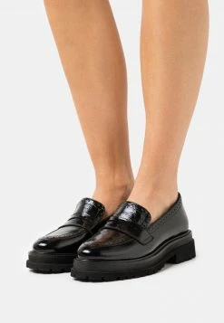 Anna Field LEATHER - Mocasines - Black, Mujer