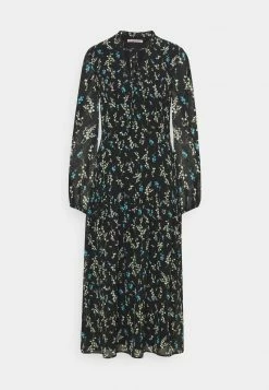 Anna Field VOLANT MAXI DRESS PRINTED - Vestido Informal - Black/blue, Mujer