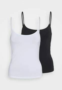 Anna Field MICRO 2 PACK - Camiseta Interior - Black/white, Mujer -ANNA FIELD Ventas d7772a93f4c7488b90381fbd62b835eb