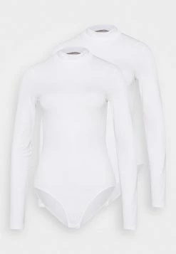 Anna Field LAURA 2PP HIGH NECK BODIES - Body - White, Mujer -ANNA FIELD Ventas dbd0948dc2164ef2ade05ae12a52897e